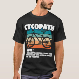 Camiseta Ciclo do Ciclo de Bike da Montanha Cycopath Funny
