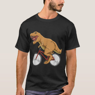 Camiseta Ciclo do Dinossauro T-Rex Riding Road Bike MTB Cic