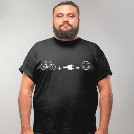 Camiseta Ciclo Eletrônico Bicicleta Funny E-Bike