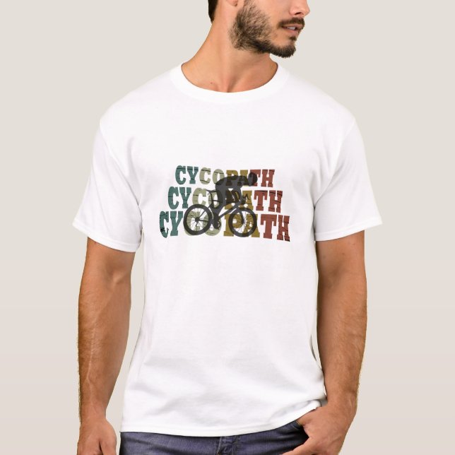 Camiseta Ciclo engraçado do Cycopath (Frente)