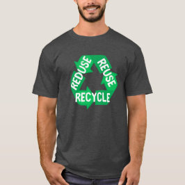 Camiseta Ciclo Mobius, Reciclar de Reutilização Reduzida no