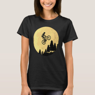 Camiseta Ciclo Montanheira de Bicicleta Andar a Arte da Lua
