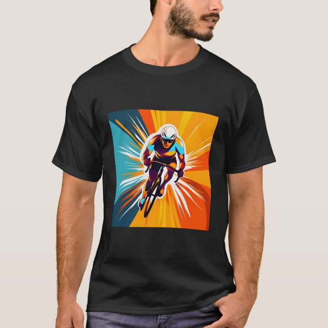 Camiseta Ciclo Para Estilo De Pop De Bike (Frente)