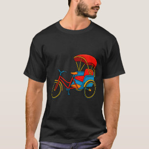 Camiseta Ciclo Rickshaw de Pedicab Táxi de Bicicleta Premiu