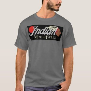 Camiseta Ciclos a motor da Índia vermelha