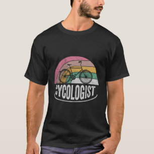 Camiseta Cicologista Retro Psicologia Engraçada Ciclista C