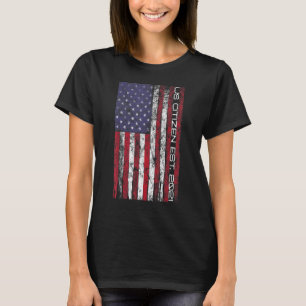 Camiseta Cidadania Americana 4 De Julho Immigra Patriótico