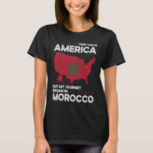 Camiseta Cidadania americana do Marrocos-nascer