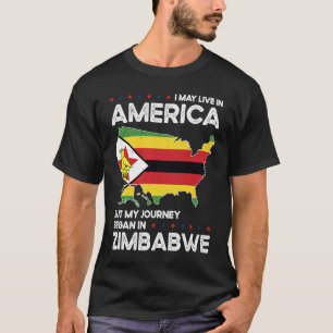 Camiseta Cidadania Americana do Zimbábue nascer