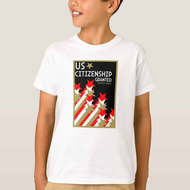 Camiseta Cidadania dos EUA concedida (Frente)