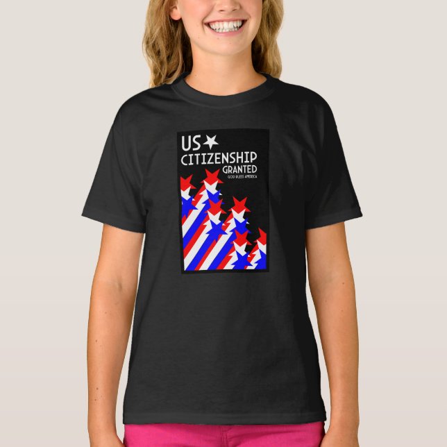Camiseta Cidadania dos EUA concedida (Frente)