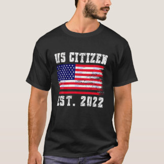 Camiseta Cidadania dos EUA EST 2022 Imigrante Orgulhoso Ame