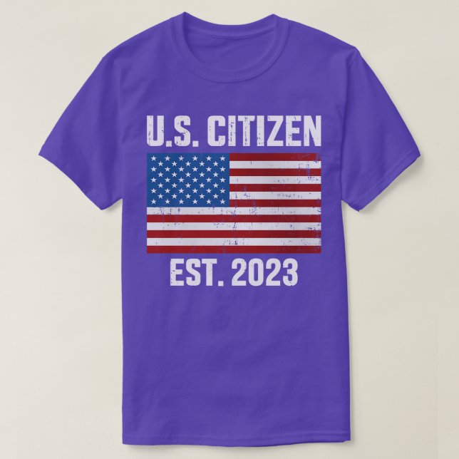 Camiseta Cidadão americano americano americano 2023 com a n (Frente do Design)