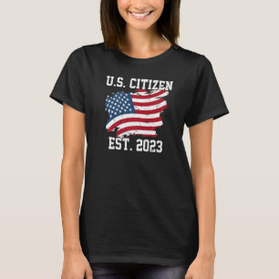 Camiseta Cidadão americano Est 2023 Cidadania novo EUA Cida