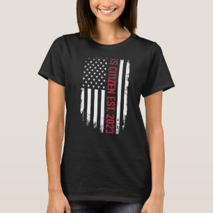 Camiseta Cidadão dos EUA 2023 orgulhoso cidadão imigrante a