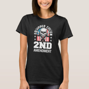 Camiseta Cidadão Equipado 2ª Emenda Pro Arma Pro EUA Patrio