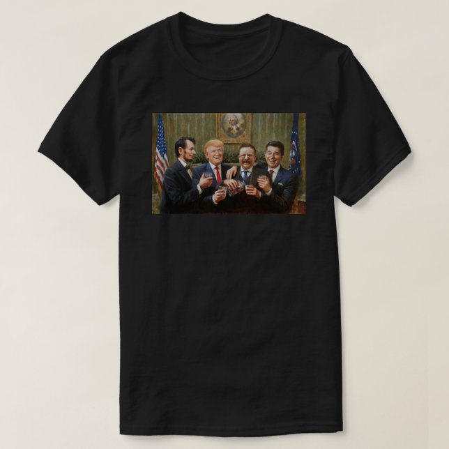 Camiseta cidadão mais velho, abraham lincoln, Donal Trump P (Frente do Design)