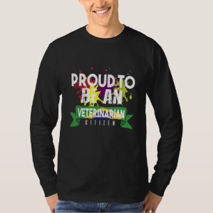 Camiseta Cidadão veterinário orgulhoso Profissão carreira t