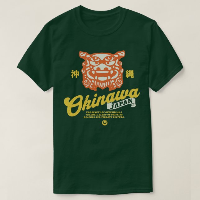 Camiseta Cidade 2 de Okinawa no Japão (Frente do Design)