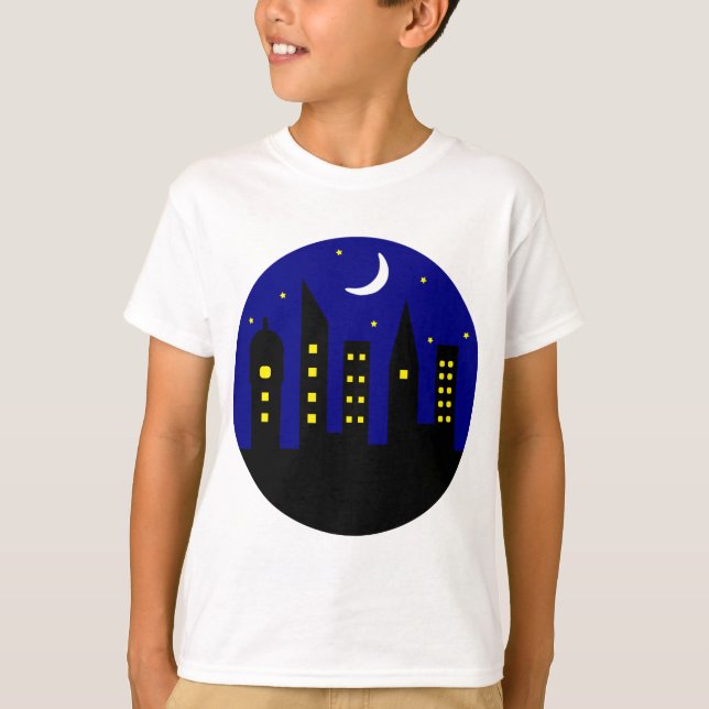 Camiseta cidade à noite (Frente)