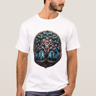 Camiseta Cidade à sombra da luxuosa árvore da vida.