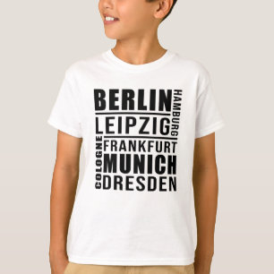Camiseta Cidade Alemã Cidade da Alemanha Ideia de um Prese