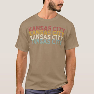 Camiseta Cidade Americana dos EUA Anos 70 Presente Kansas C