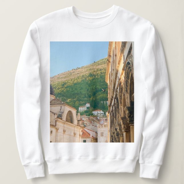Camiseta Cidade antiga de Dubrovnik (Frente do Design)
