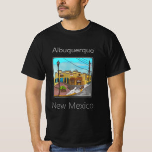 Camiseta Cidade Antiga Histórica, Albuquerque, Novo México