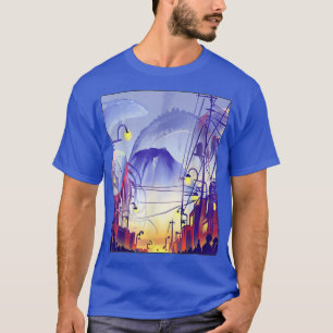 Camiseta Cidade Asiática Japão Art Harajuku Japonês Estétic