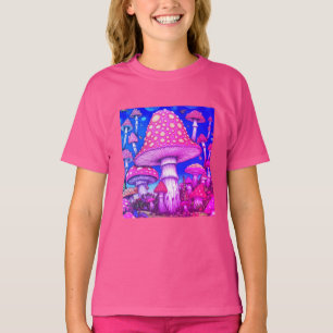 Camiseta Cidade Cogumelo - Cogumelos Vermelhos e Amarelos C