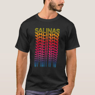 Camiseta Cidade Colorida Retro EUA Salinas Nostálgica