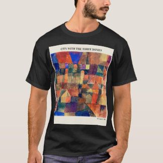 Camiseta CIDADE COM OS TRÊS DOMÍNIOS por PAUL KLEE,Abstrato