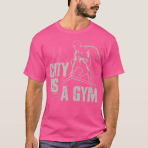 Camiseta Cidade Como Um Parque De Parkour