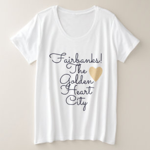 Camiseta Cidade Coração Dourado de Fairbanks