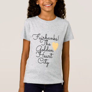 Camiseta Cidade Coração Dourado de Fairbanks