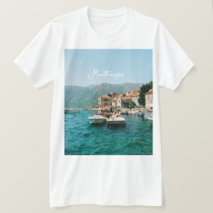 Camiseta Cidade costeira de Perast, Montenegro