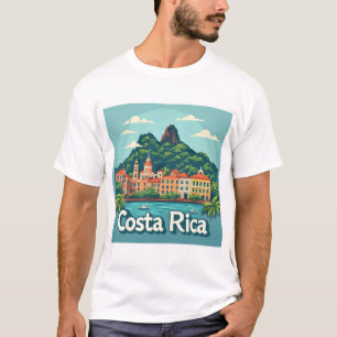Camiseta Cidade Costeira Tropical da Costa Rica