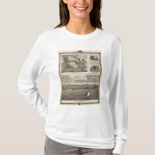 Camiseta Cidade da cervejaria do lago storm, Muscatine bldg