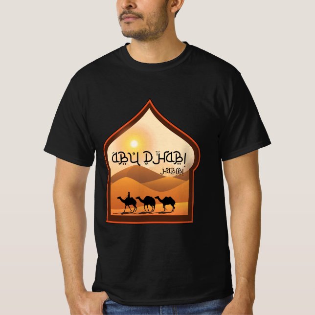 Camiseta Cidade de Abu dhabi em emirados árabes (Frente)