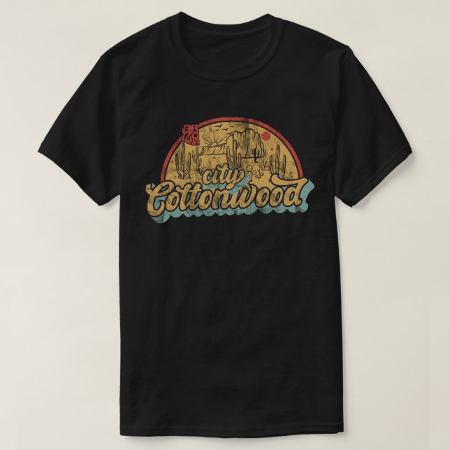 Camiseta Cidade de algodão, Arizona (Frente do Design)