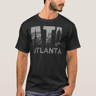 Camiseta Cidade De Atlanta Georgia - Centro De Paisagem Em 