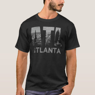 Camiseta Cidade de Atlanta Geórgia Skyline Paisagem Urbana 