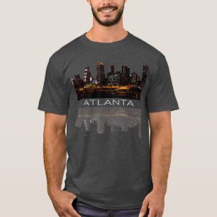 Camiseta Cidade de Atlanta Noite Georgia Skyline Cityscap