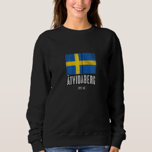 Camiseta Cidade De Åtvidaberg Suecia Se Bandeira Sueca Merc