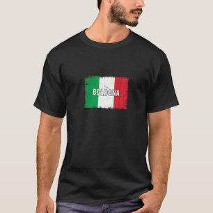 Camiseta Cidade de Bolonha, Itália, com bandeira italiana