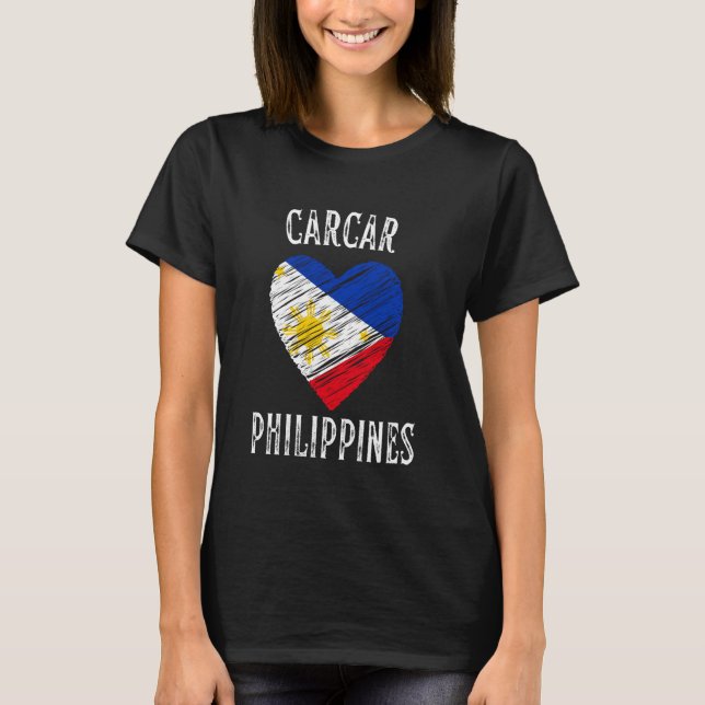 Camiseta Cidade de Carcar, Bandeira das Filipinas (Frente)