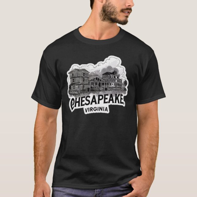 Camiseta Cidade de Chesapeake Virginia EUA (Frente)