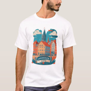 Camiseta Cidade de Copenhaga