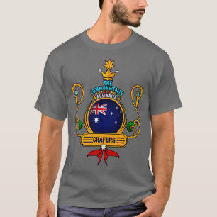 Camiseta Cidade de Crafers Ouro australiano Flag Souvenir